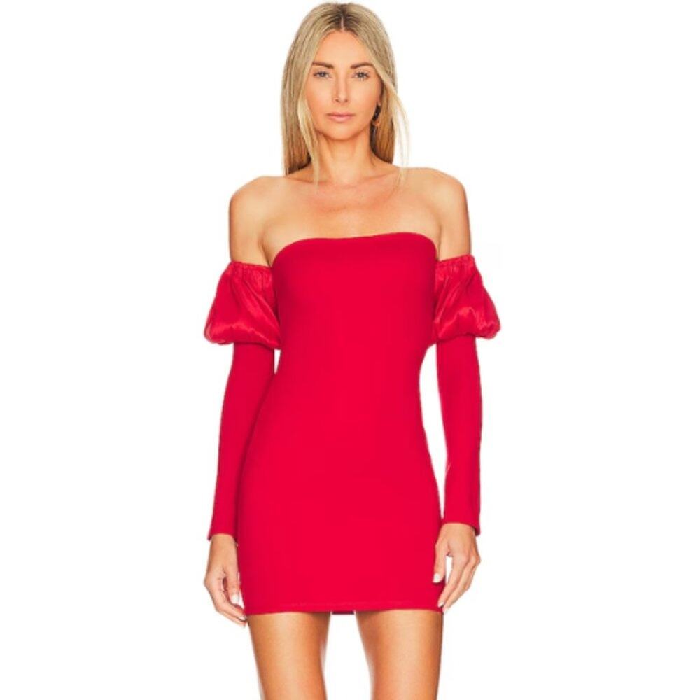 Majorelle Bliss Mini Dress in Cherry Red NWOT Size Small